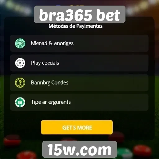 Métodos de pagamento disponíveis no bra365 bet